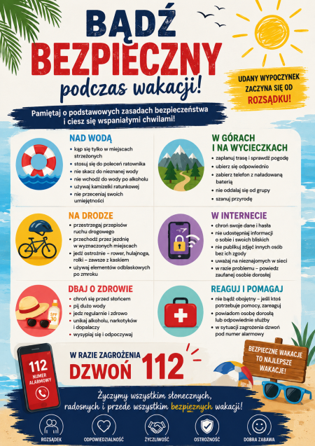 BEZPIECZNE WAKACJE