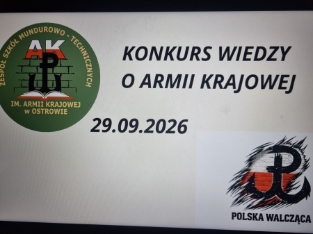 Konkurs historyczny poświęcony Armii Krajowej